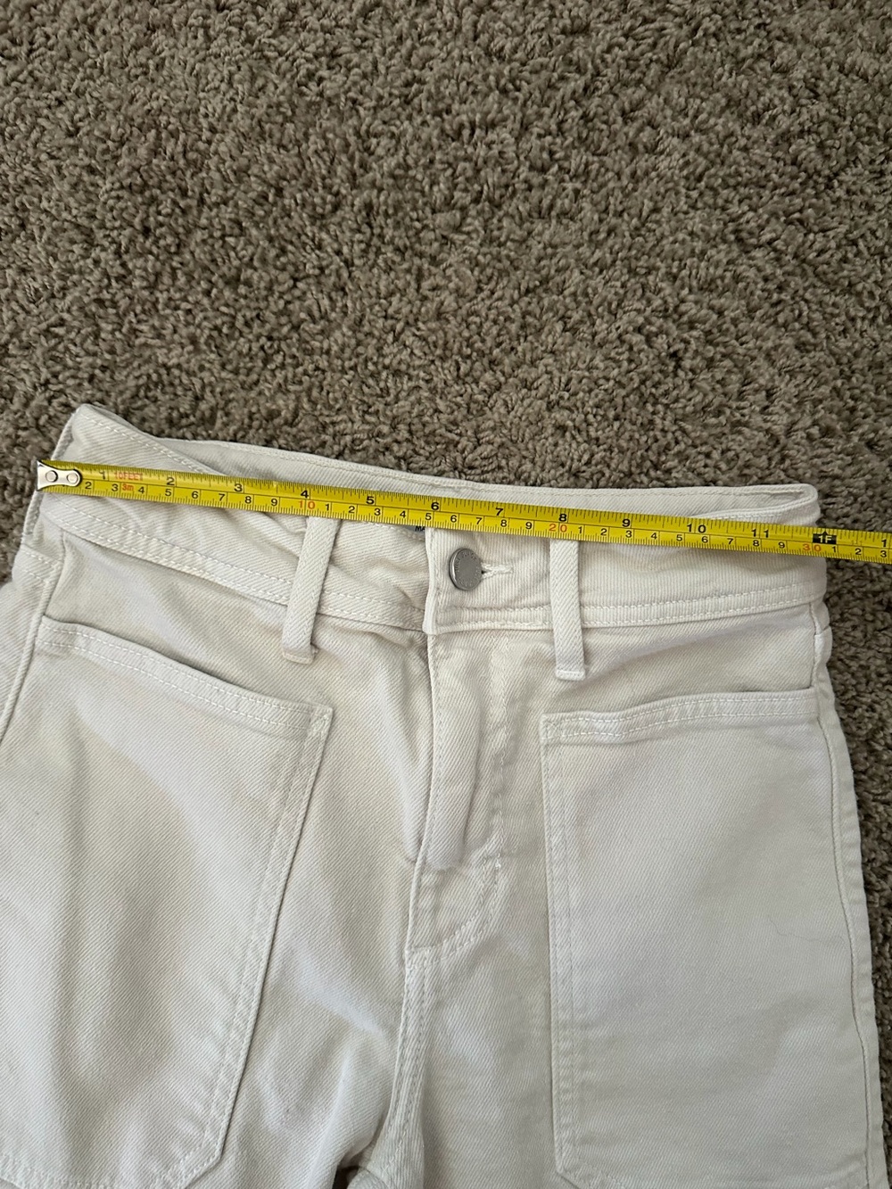 High-Rise Utility Wide Leg in Off-White - Picture 9 of 9
